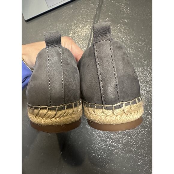 Lucky Brand Gray Suede Loretto Espadrille Loafers Womens 8 - Picture 2 of 4